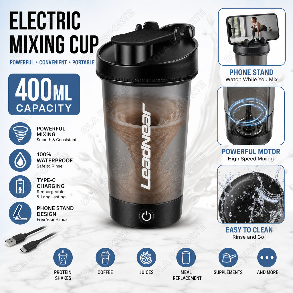Nutrition And Fitness - Mit Telefonhalterung Elektrischer Mixbecher 400ML Outdoor